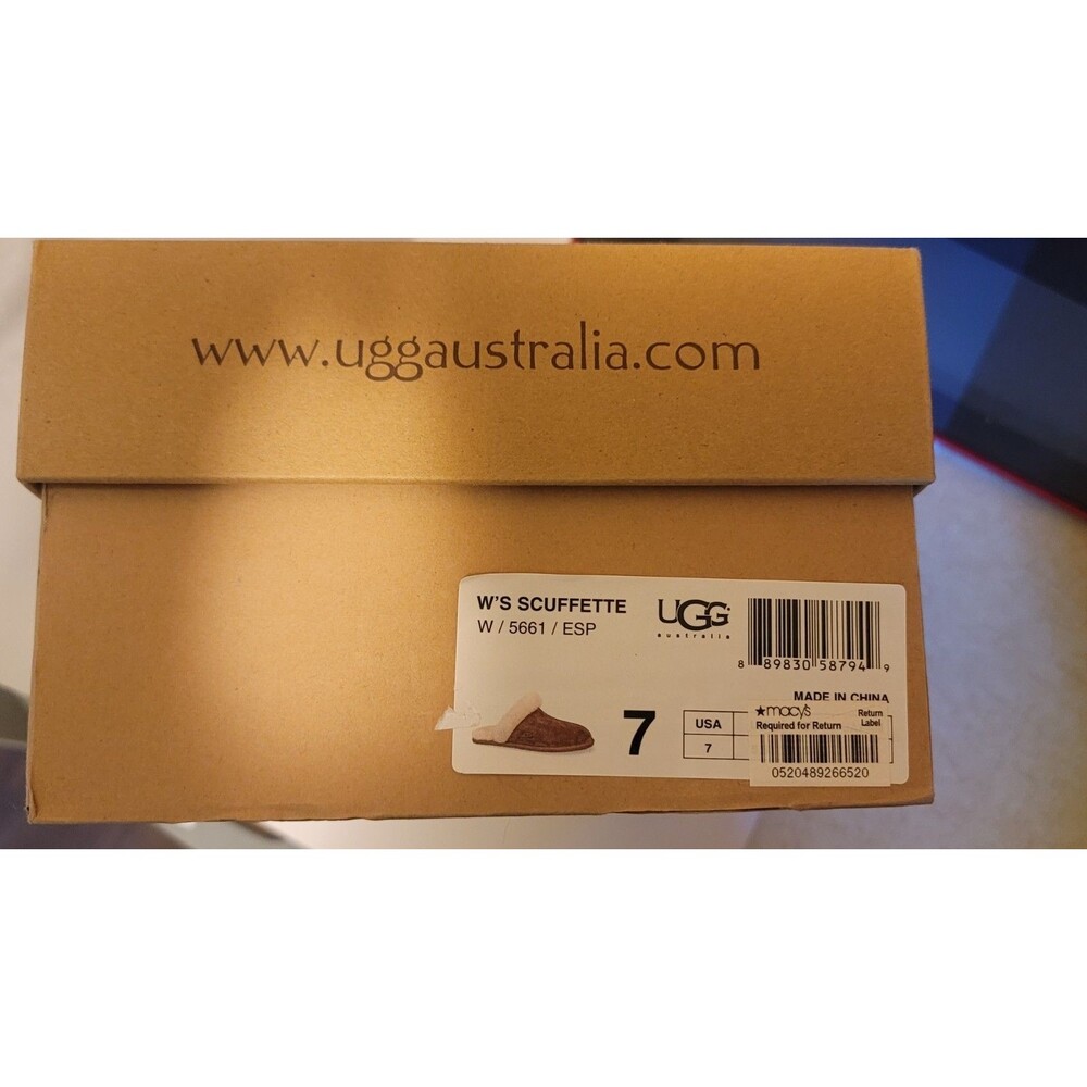 UGG Women's Scuffette Slippers Chestnut, Size 7 US